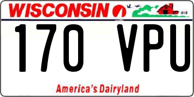 WI license plate 170VPU