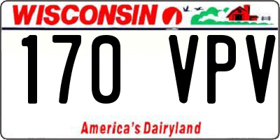 WI license plate 170VPV