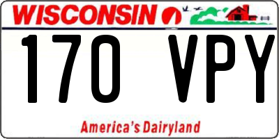 WI license plate 170VPY