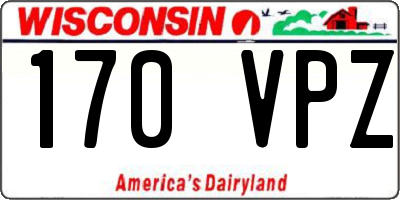 WI license plate 170VPZ