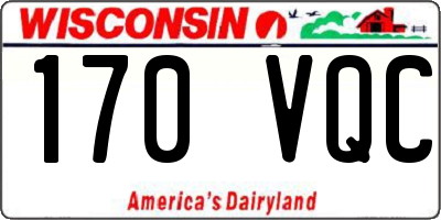 WI license plate 170VQC