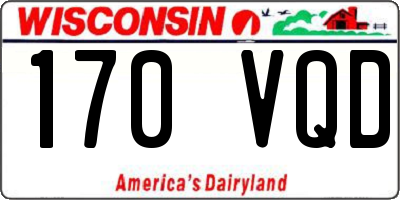 WI license plate 170VQD
