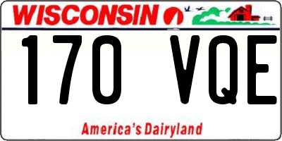 WI license plate 170VQE