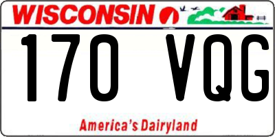 WI license plate 170VQG