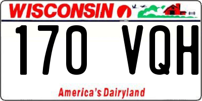 WI license plate 170VQH