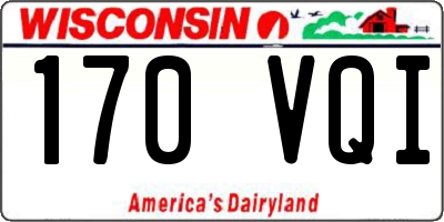 WI license plate 170VQI