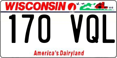 WI license plate 170VQL