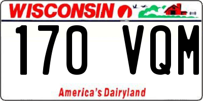 WI license plate 170VQM