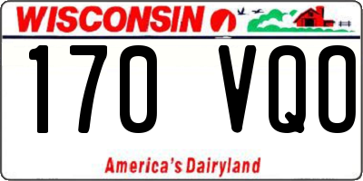 WI license plate 170VQO