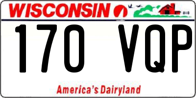 WI license plate 170VQP