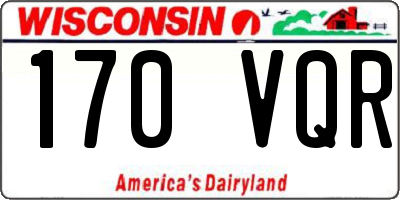WI license plate 170VQR