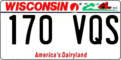 WI license plate 170VQS