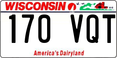 WI license plate 170VQT
