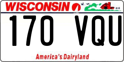 WI license plate 170VQU