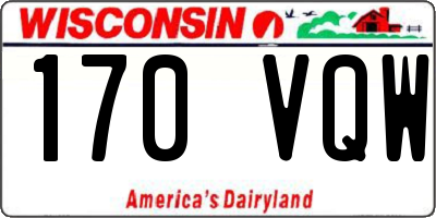 WI license plate 170VQW