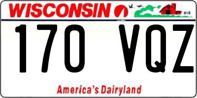 WI license plate 170VQZ