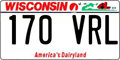 WI license plate 170VRL