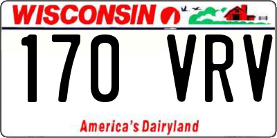WI license plate 170VRV