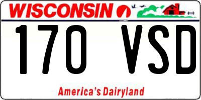 WI license plate 170VSD