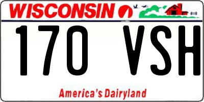 WI license plate 170VSH
