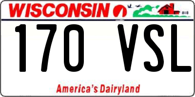 WI license plate 170VSL
