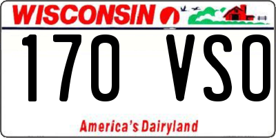WI license plate 170VSO