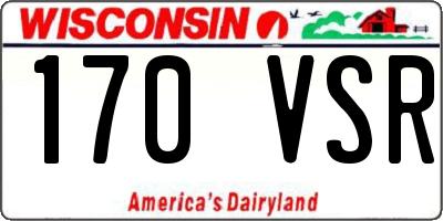 WI license plate 170VSR