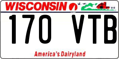 WI license plate 170VTB