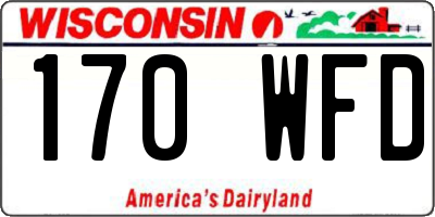 WI license plate 170WFD