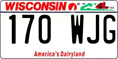 WI license plate 170WJG