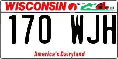 WI license plate 170WJH