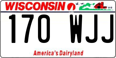 WI license plate 170WJJ