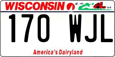 WI license plate 170WJL