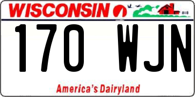 WI license plate 170WJN