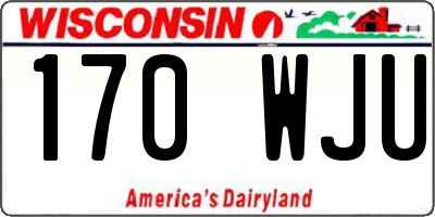 WI license plate 170WJU