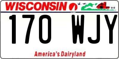 WI license plate 170WJY