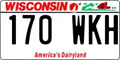 WI license plate 170WKH