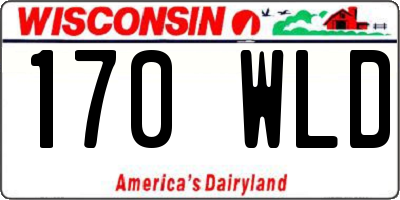 WI license plate 170WLD