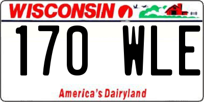 WI license plate 170WLE