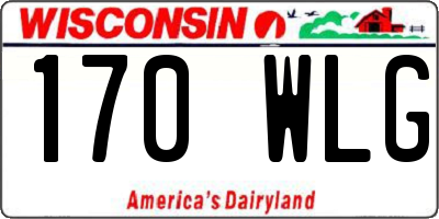 WI license plate 170WLG