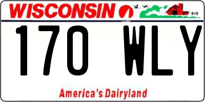 WI license plate 170WLY