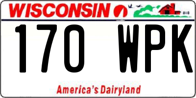 WI license plate 170WPK