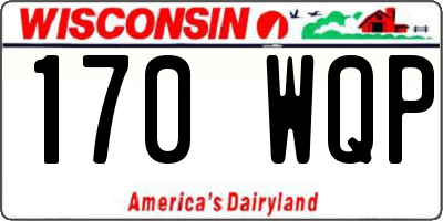 WI license plate 170WQP