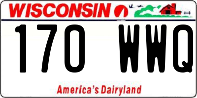 WI license plate 170WWQ