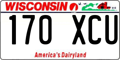 WI license plate 170XCU