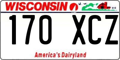 WI license plate 170XCZ