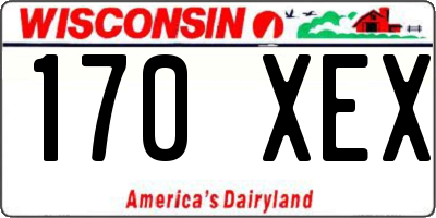 WI license plate 170XEX