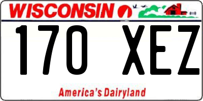 WI license plate 170XEZ