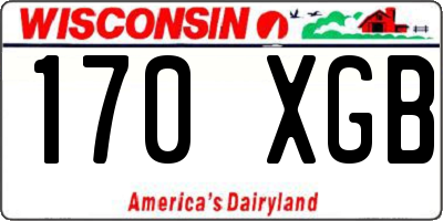 WI license plate 170XGB
