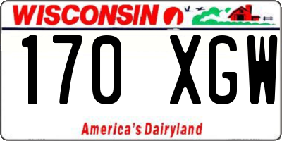 WI license plate 170XGW